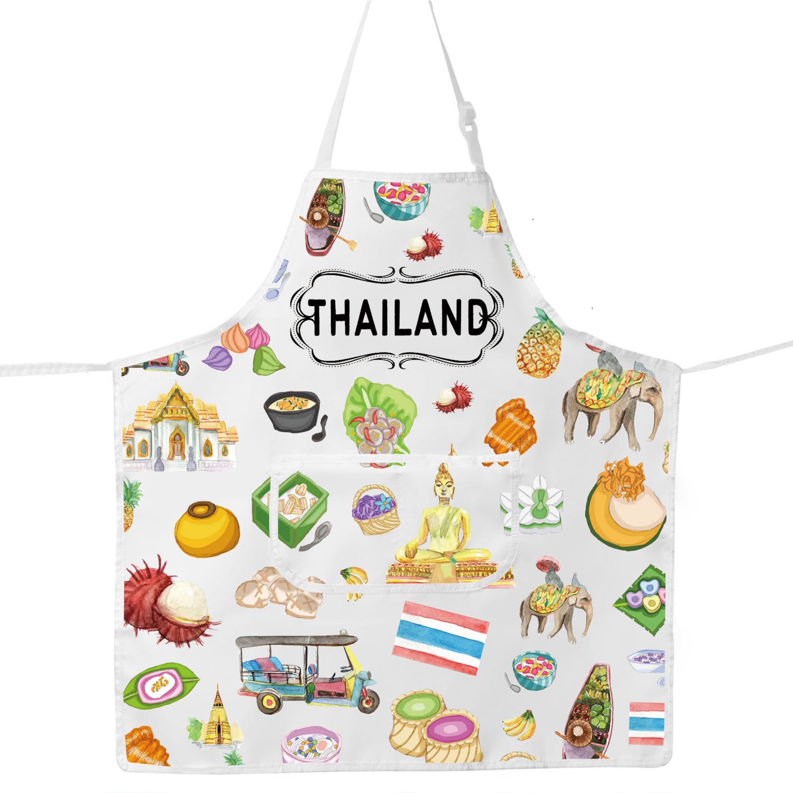 G2TUP Thailand Aprons Thai Food Chef Gifts Thailand Theme Gifts ...