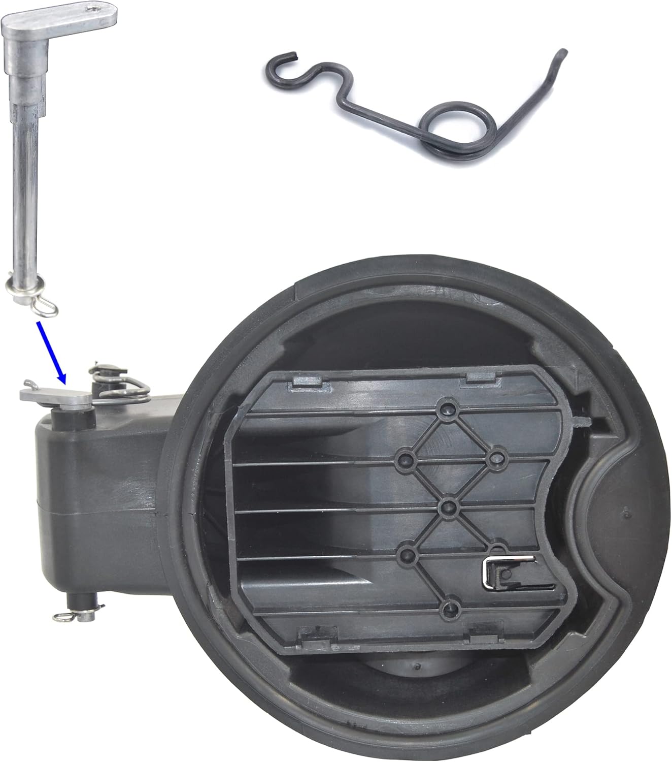 Colorfulway Fuel Door Hinge Pin With Gas Door Spring for