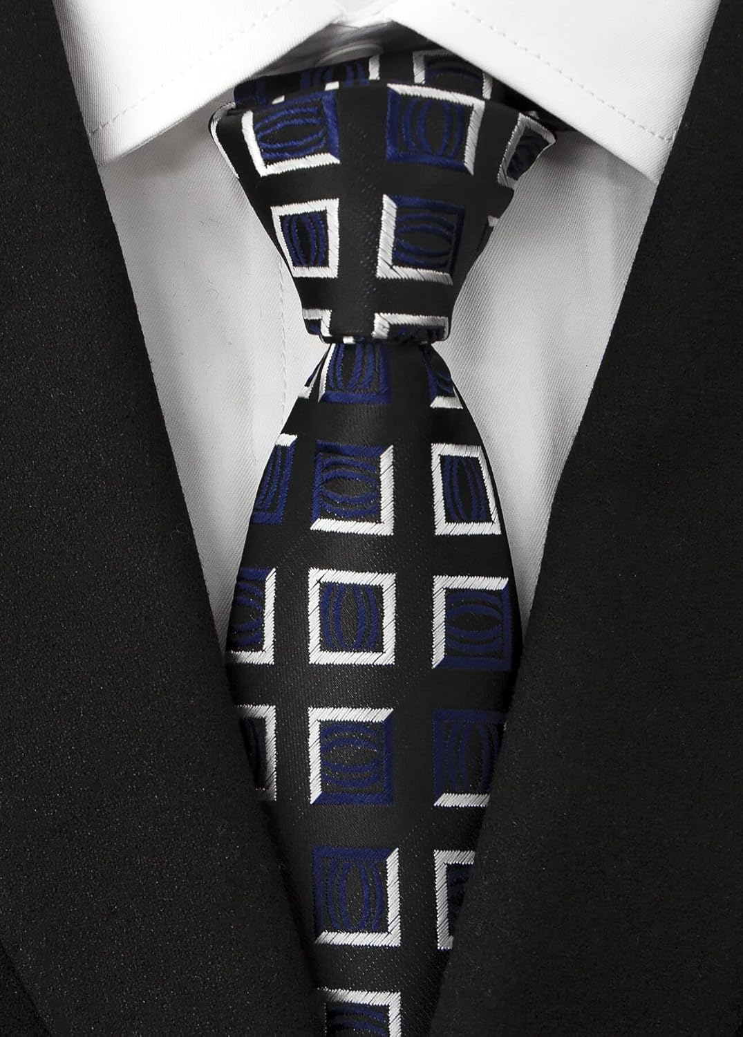 Adulove Men's Necktie Classic Silk Tie Woven Jacquard Neck Ties