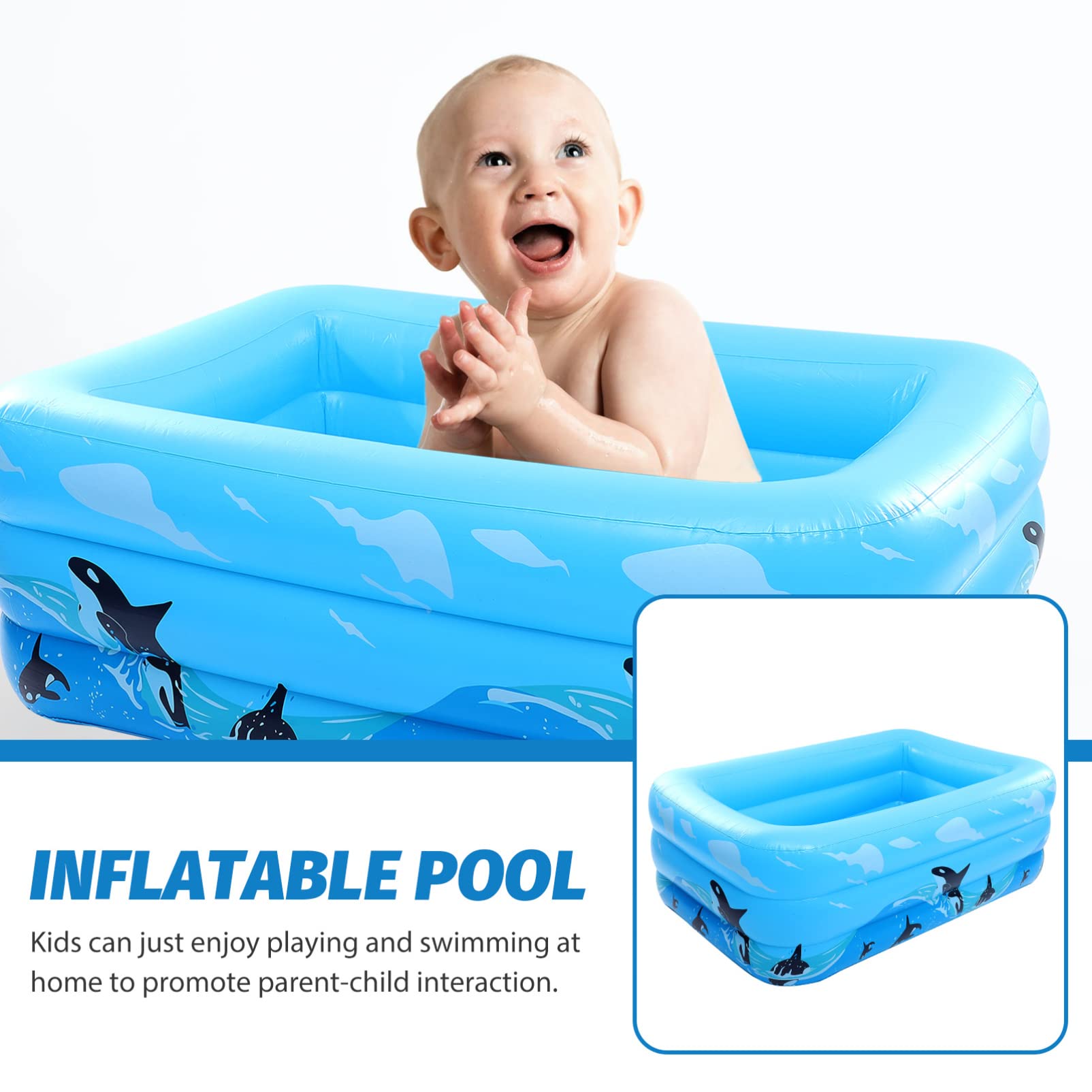 Aufblasbarer Mädchen-Pool Dreilagiger Planschbecken Für Garten Und Sommer-spaß Für Eltern- Mädchen-interaktion Und Sommerpartys