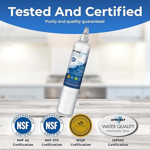 Miniatura 2 de Pureline 9990, LT600P Reemplazo para Kenmore 9990, Kenmoreclear 46-9990, LG LT600P, 5231ja2006a, filtro de agua para refrigerador, reduce el mal