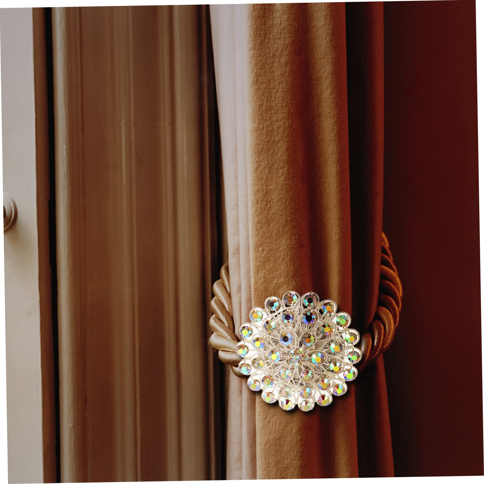 2pezzi Fermatende Magnetici per Tende Interne Cinghia di Fissaggio per Tende Fibbia Magnetica Elegante Regalo di Inaugurazione della Casa