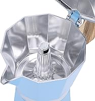 Vista 9 de Pssopp Cafetera al aire libre de 10.1 fl oz, sola válvula de aleación de aluminio Percolador de café eléctrico para el hogar Camping uso diario al