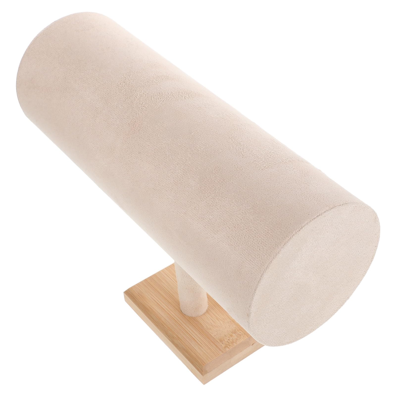 T-bar Stirnbandhalter aus Bambus und Samt Eleganter mit Vielseitiger Aufbewahrung Platzsparendes Design für Haaraccessoires und Halsketten für Zimmer und Arbeitsplatte