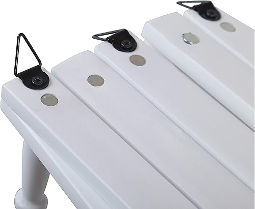 Miniatura 9 de WEBI Perchero de pared de acordeón, ampliable, de madera, montado en la pared, perchero de acordeón para sombreros, gorras, 16 ganchos de clavija,