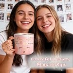 Thank You Cadeaux pour les femmes - Idées de cadeaux amusantes pour les amis, Collaborateurs, Patron, Employé, Maman - Inspirante, réfléchie, anniversaire, amitié, remise de diplômes - 12oz Coupe-café en céramique