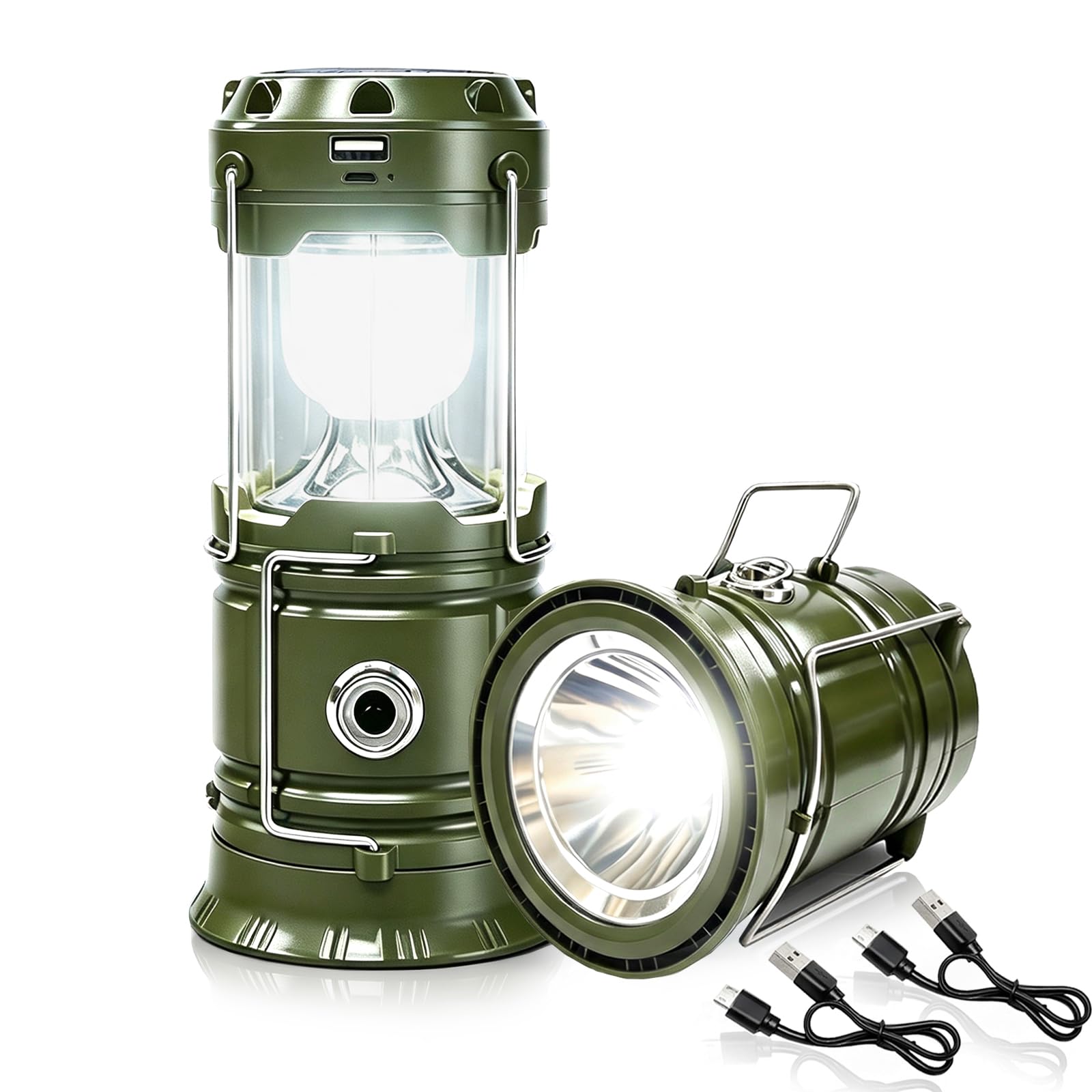 DIBMS 2-Pack Solar Camping Lantern