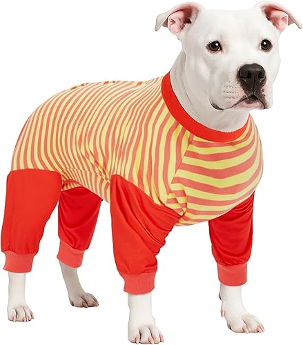 Miniatura 7 de LovinPet Traje de recuperación ceñido, cobertura completa para perro, camiseta protectora de recuperación quirúrgica para heridas abdominales