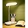 WEIRD WOLF Rechargeable Study Table Lamp for Study Room | 3 Color Modes & Adjustable Brightness | Touch Dimmer | Flexible Goo