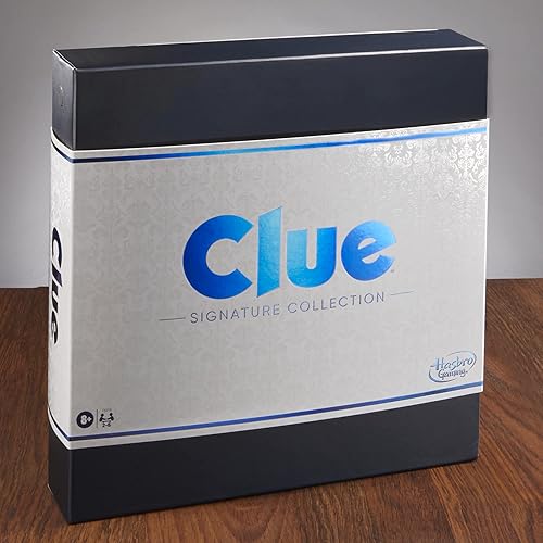 Miniatura 13 de Hasbro Gaming Clue Board Game Signature Collection, embalaje y componentes premium, juegos familiares para niños y adultos, juegos misteriosos para