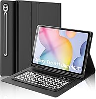 Vista 10 de for Samsung Galaxy Tab S11 Ultra 14.6 inch Keyboard Case, 7 Colors Backlit, Multi-Gesture Smart Touchpad, Detachable Bluetooth Wireless Trackpad