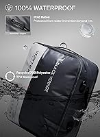 Vista 2 de Black Voyage - Bolsa de viaje reutilizable de compresión al vacío para maleta de mano y mochila, reciclada, impermeable IP67, ahorradora de espacio