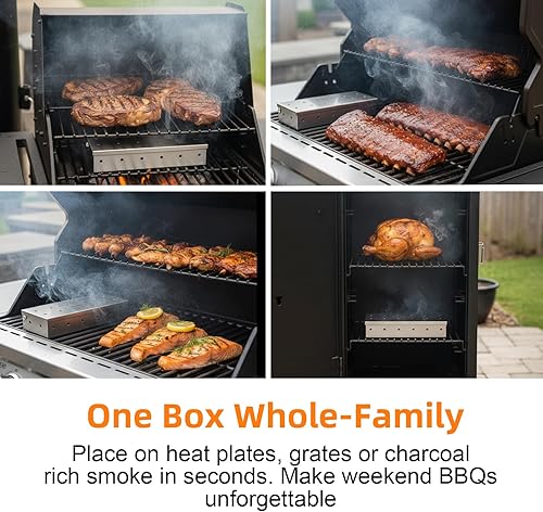 Vista 11 de Realcook Tubo de ahumador de pellets de 12 pulgadas: tubo de humo de pellets de madera de acero inoxidable para fumar en frío o caliente Los tubos