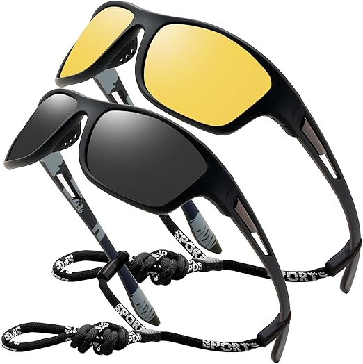 Las gafas de sol polarizadas Perfectmiaoxuan son ideales para hombres y mujeres que disfrutan de actividades al aire libre. Fabricadas con materiales de alta calidad, son ligeras, duraderas y elegantes. Protegen los ojos del sol..