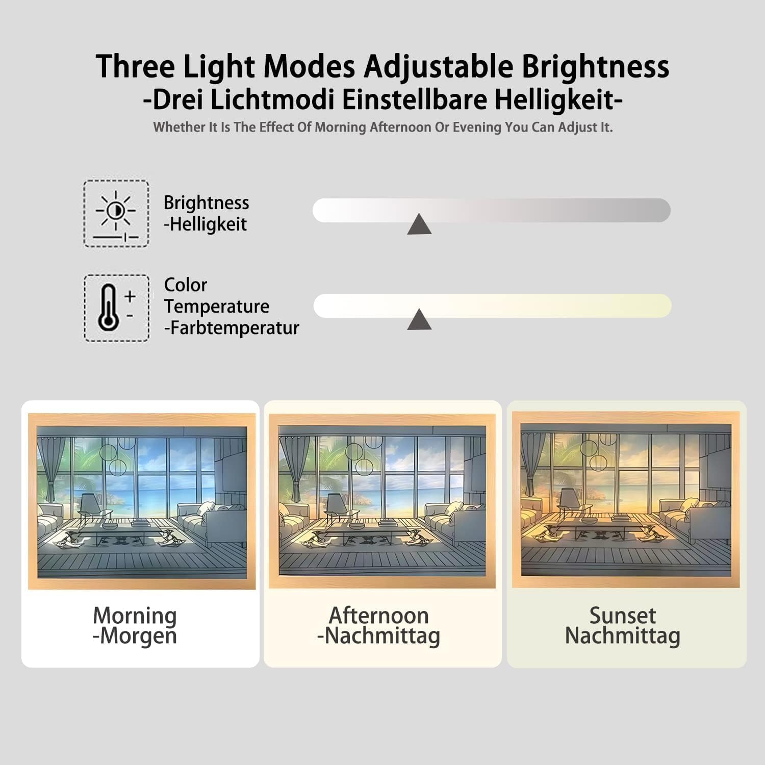 Light Up Painting (USB Powered - 3 Lighting Modes) LED Lights Picture,Lighting Painting Decoration,LED Lighting Decoration,for Home, Room,Bedroom and Office,Wedding,Birthday Party Gift (Style 16)