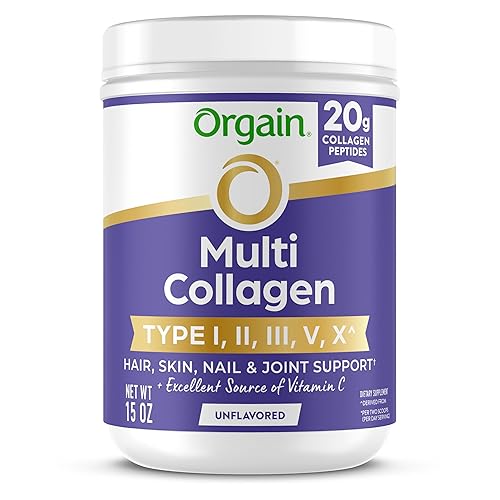 Orgain Hydrolyzed Multi Collagen Powder for Women & Men, 20g
