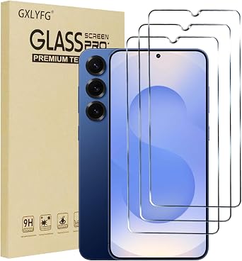 3 Pack Tempered Glass Screen Protectors Compatible with Samsung Galaxy S26, Anti Scratch, Bubble Free, 9H Hardness