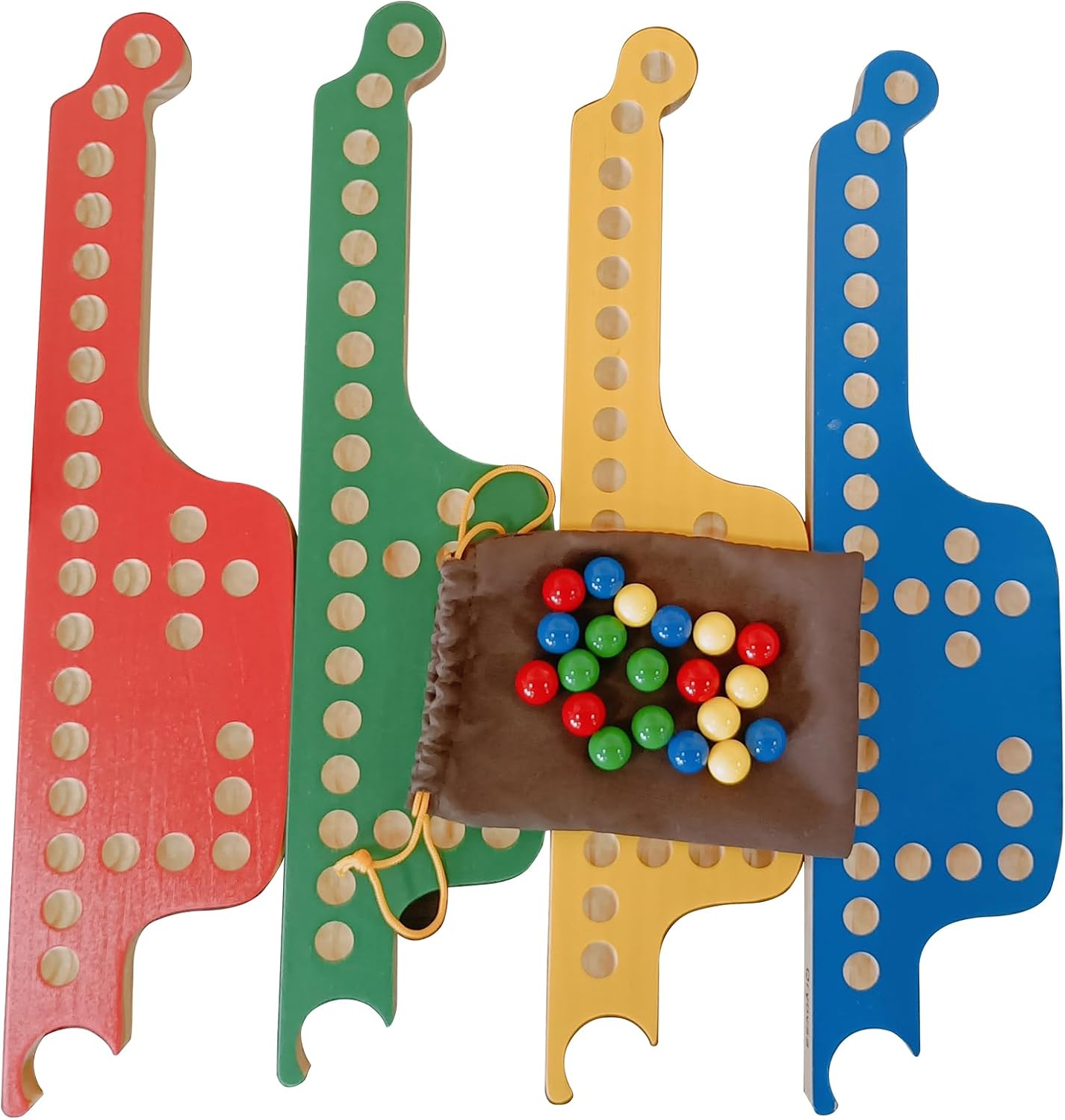 Qryovsa Jokers Board Game Pegs and Jokers Real Solid Wood