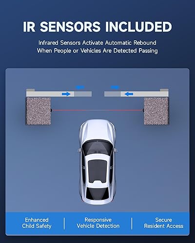 Miniatura 22 de CO-Z Abridor de puerta deslizante automático inteligente de 3300 libras con 2 controles remotos, motor de puerta deslizante de entrada eléctrica