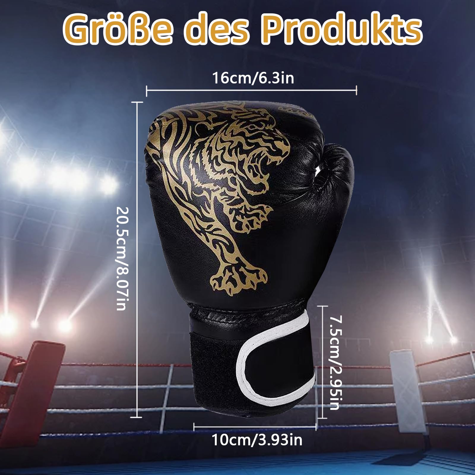 Guanti da boxe per bambini, guanti da boxe da 6 oz, guanti da boxe per bambini, 6 anni-12 anni, per scatole e giocattoli