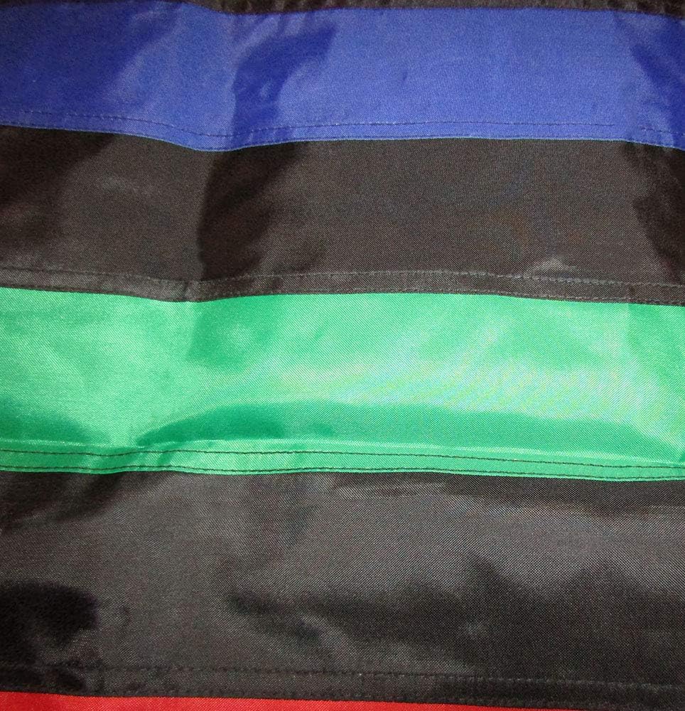 3x5 USA Thin Blue Green Red Line 3'x5' Nylon Embroidered Premium Quality Heavy Duty Flag