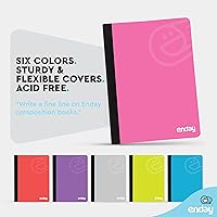 Vista 4 de Enday Cuadernos de composición con rayas universitarias, cuaderno de composición de tapa dura, libros de composición rayados de alta calidad