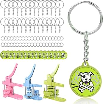 Amazon.co.jp: 50個セット缶バッジマシーン専用 32mm キーホルダー