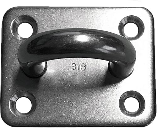 US Stainless Ojo cuadrado de acero inoxidable 316 5/16" 0.315 in (1.969 in x 1.575 in) grado marino