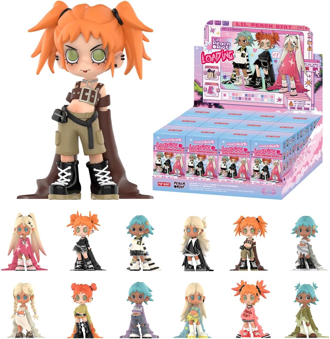 Lil Peach Riot: Loading! Series Figures Whole Set Blind Box Premium Design Gifts Fan-Favorite Collectible Chic Art Toy Action Figure