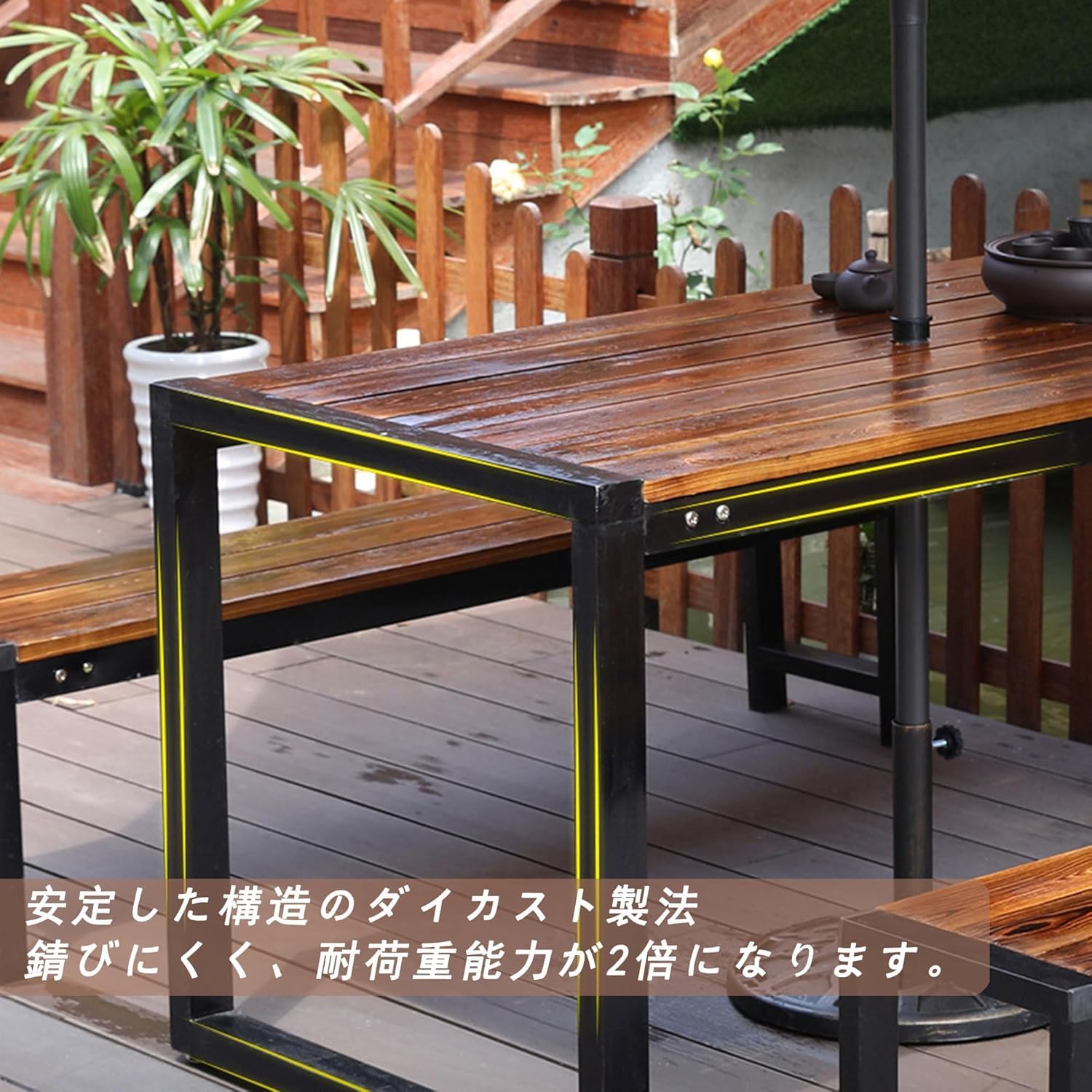 Amazon.co.jp: ガーデンファニチャー ガーデンテーブルセット 庭園