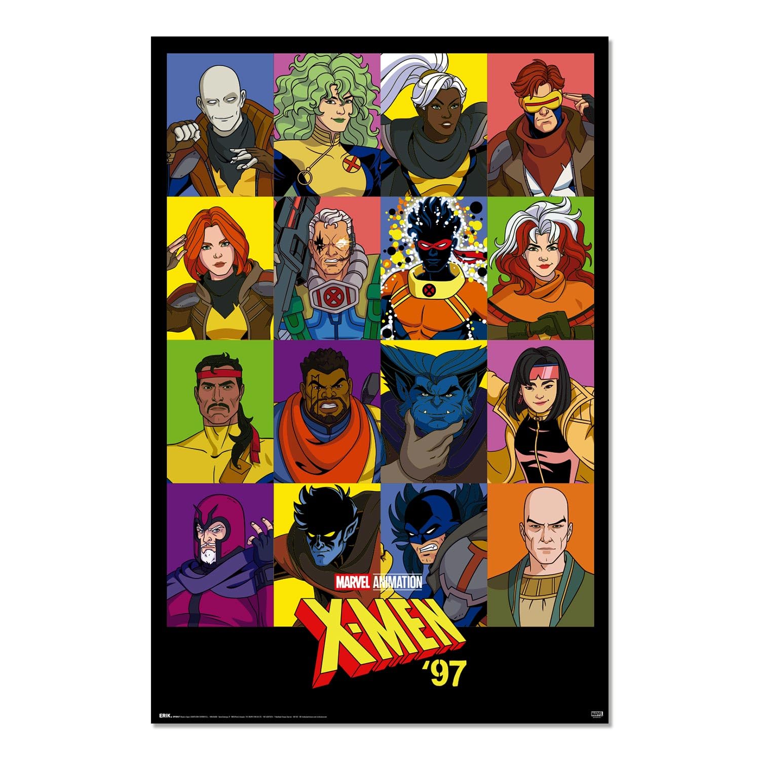 Grupo Erik Men's Multicolour Marvel X- 97 Season 2 Poster - 36 X 24 In / 91.5 X 61 Cm