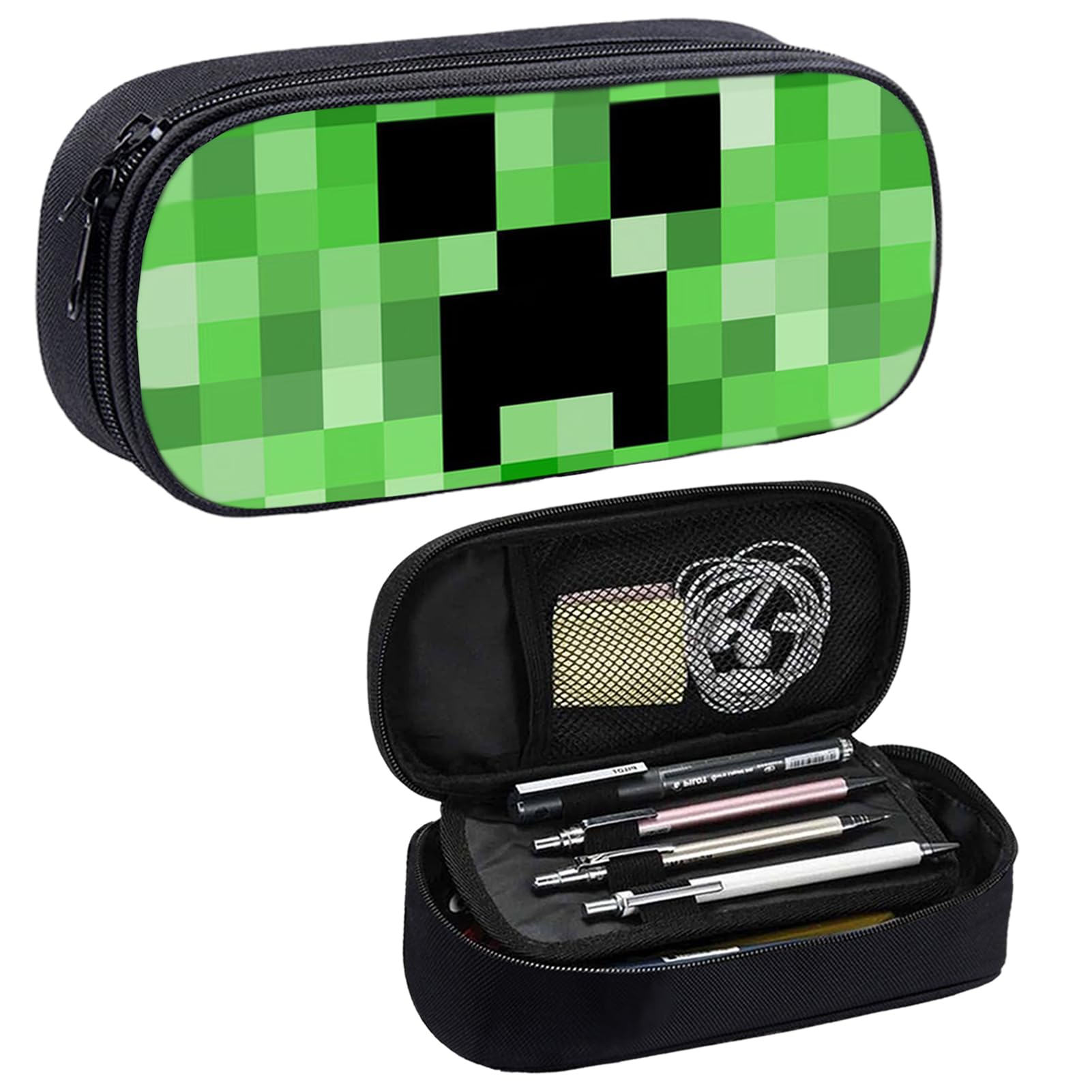 Byhsoep Mine Estuches,Mine Estuche Escolar Mine de Capacidad Portátil Grande para Niñas,Regalos del Mine,Escuela