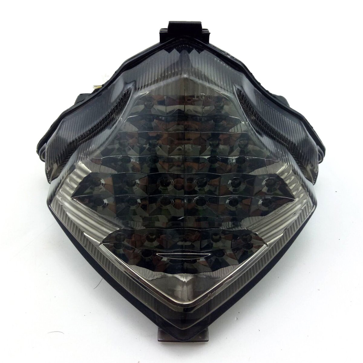 PACASK Motorcycle Super Bright Turn Signal Tail Light 19 LED Integrated Taillight Fit For Yamaha YZF R1 2004 2005 2006 Smoke