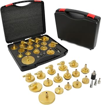 17+3Pcs Brake Bleeder Adapter Kit,Brake Master Cylinder Bleeder Kit,Brake Fluid Bleeding Tools Suitable for Most Vehicles Brake Fluid Bleeding