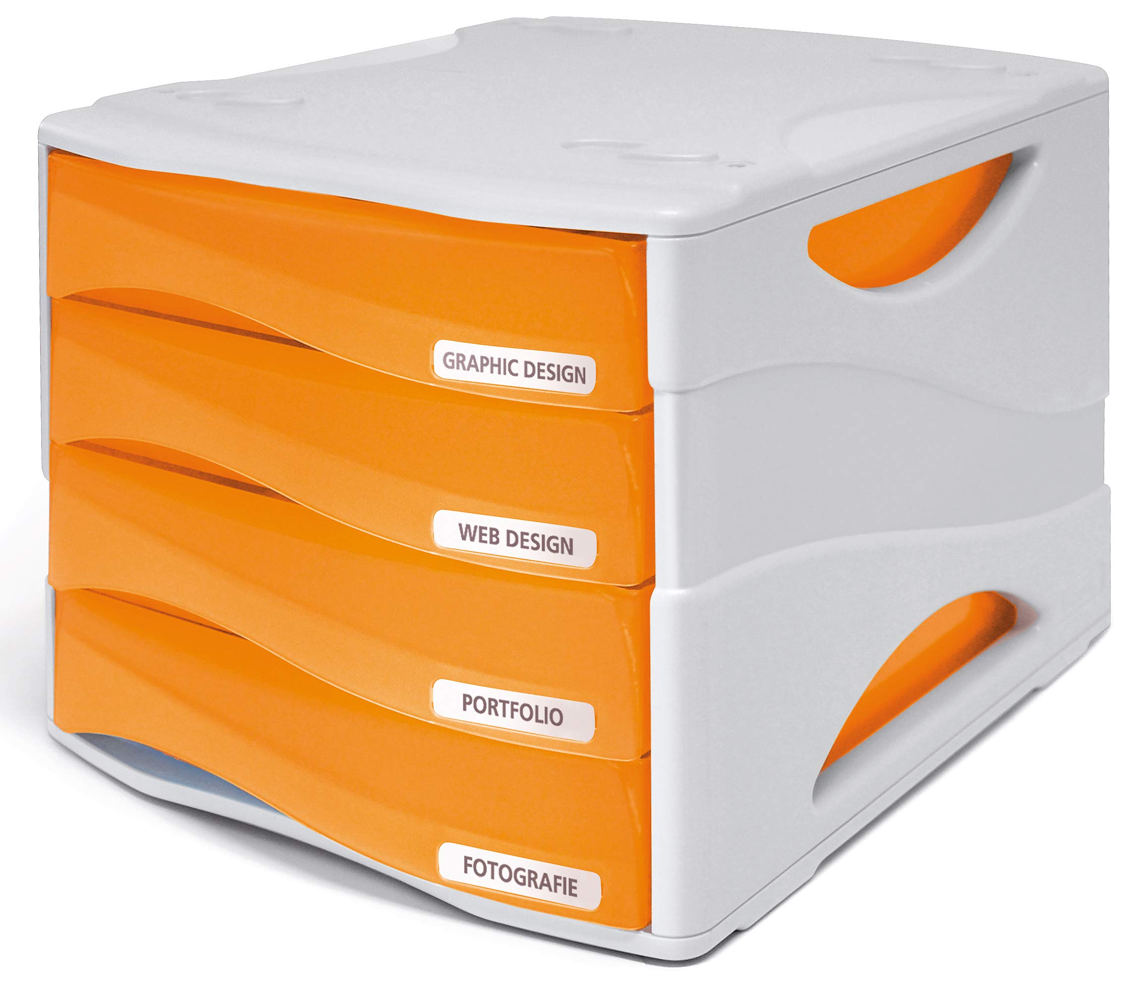 Arda TR15P4PAR Cassettiera, Arancio