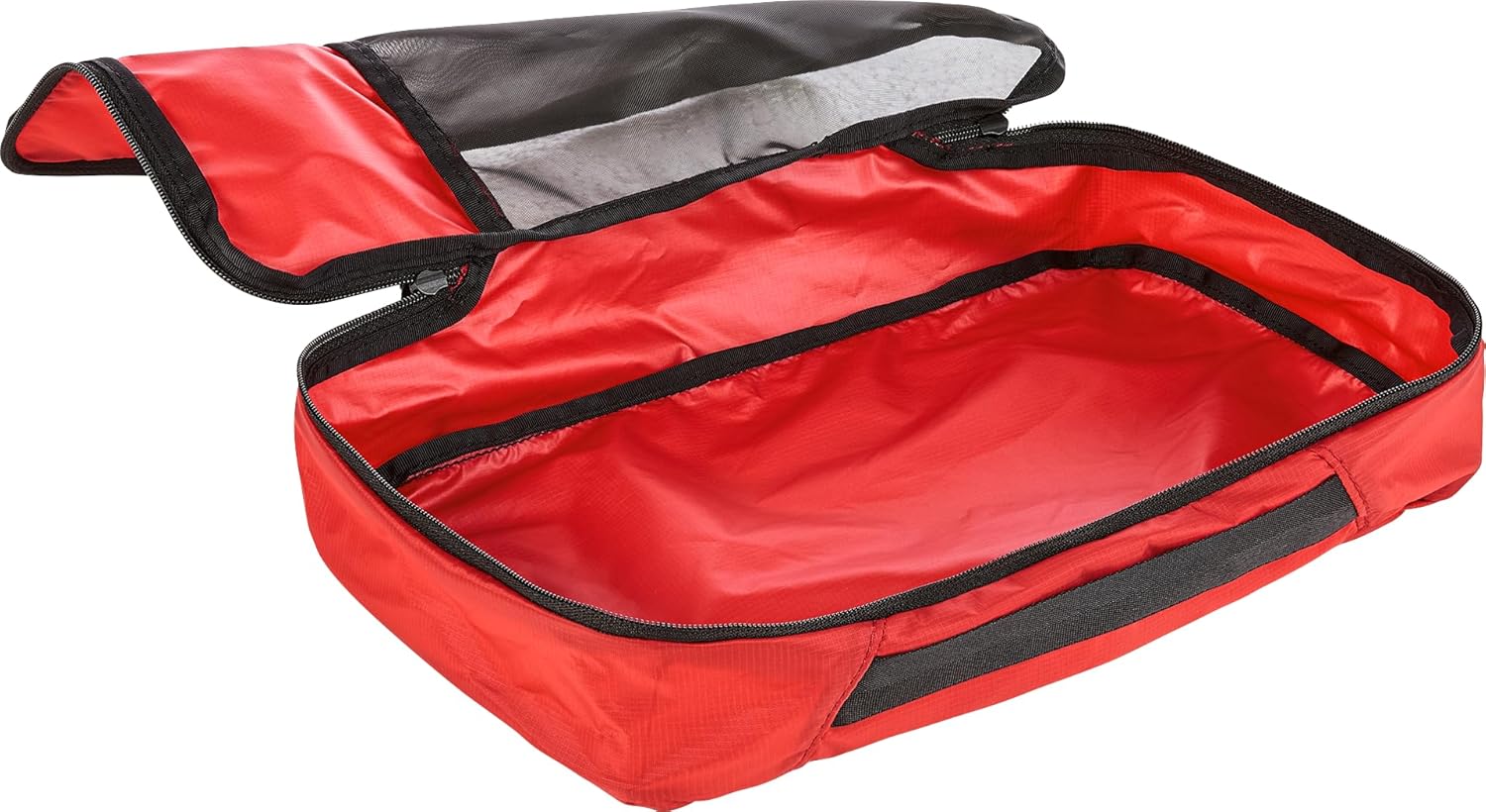 Deuter Mesh Zip Pack 5, Lightweight 5L Travel Organizer Pouch with Ventilated Mesh Panel, 5 Liter - Cherry - Image 2