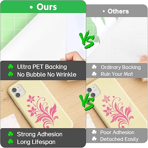 Miniatura 3 de Vinilo negro de 12 pulgadas x 13 pies, vinilo permanente con respaldo de PET más fácil que nunca deja residuos, vinilo adhesivo permanente negro