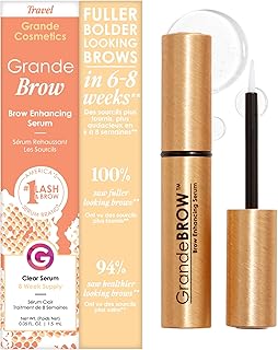 Grande Cosmetics GrandeBROW Brow Enhancing Serum For Fuller, Bolder, Looking Eyebrows - Brow Serum With Vitamins, Peptides, Antioxidants, Amino Acids, Cruelty-Free