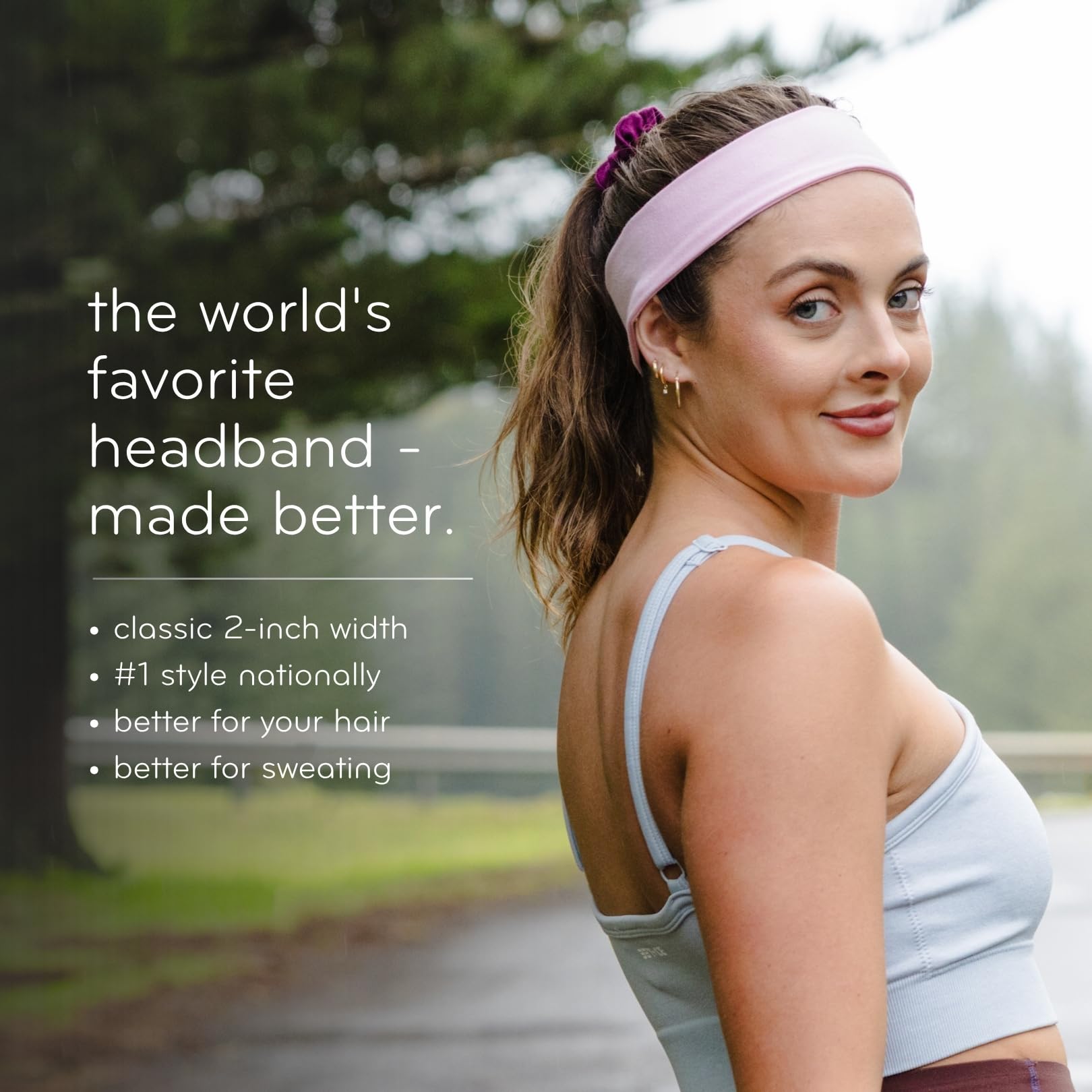 kooshoo Organic Twist – Cinta para el Pelo – la Enso Algodón orgánico, Sweat-Wicking Yoga pañuelo para la Cabeza, ética, Fabricado en EE. UU.