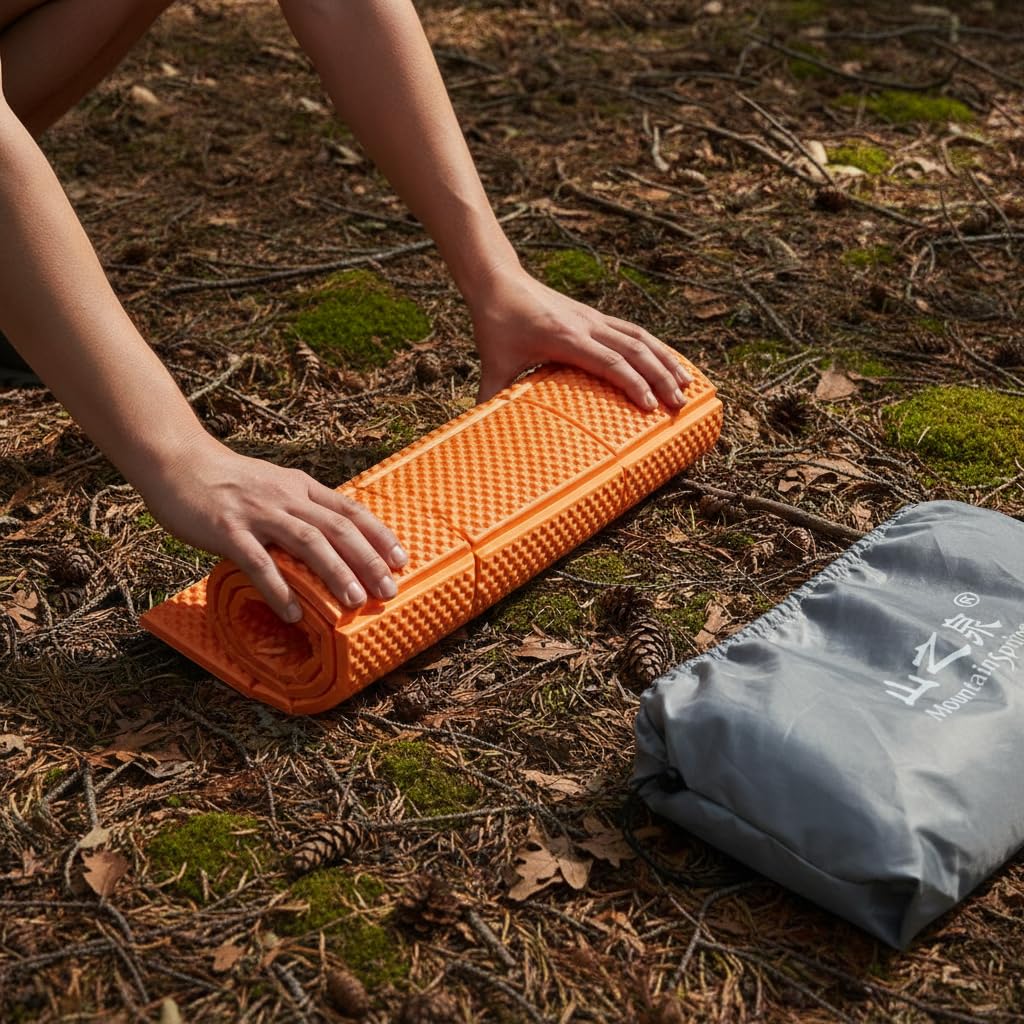 Tapis Camping Double Mousse Pliable