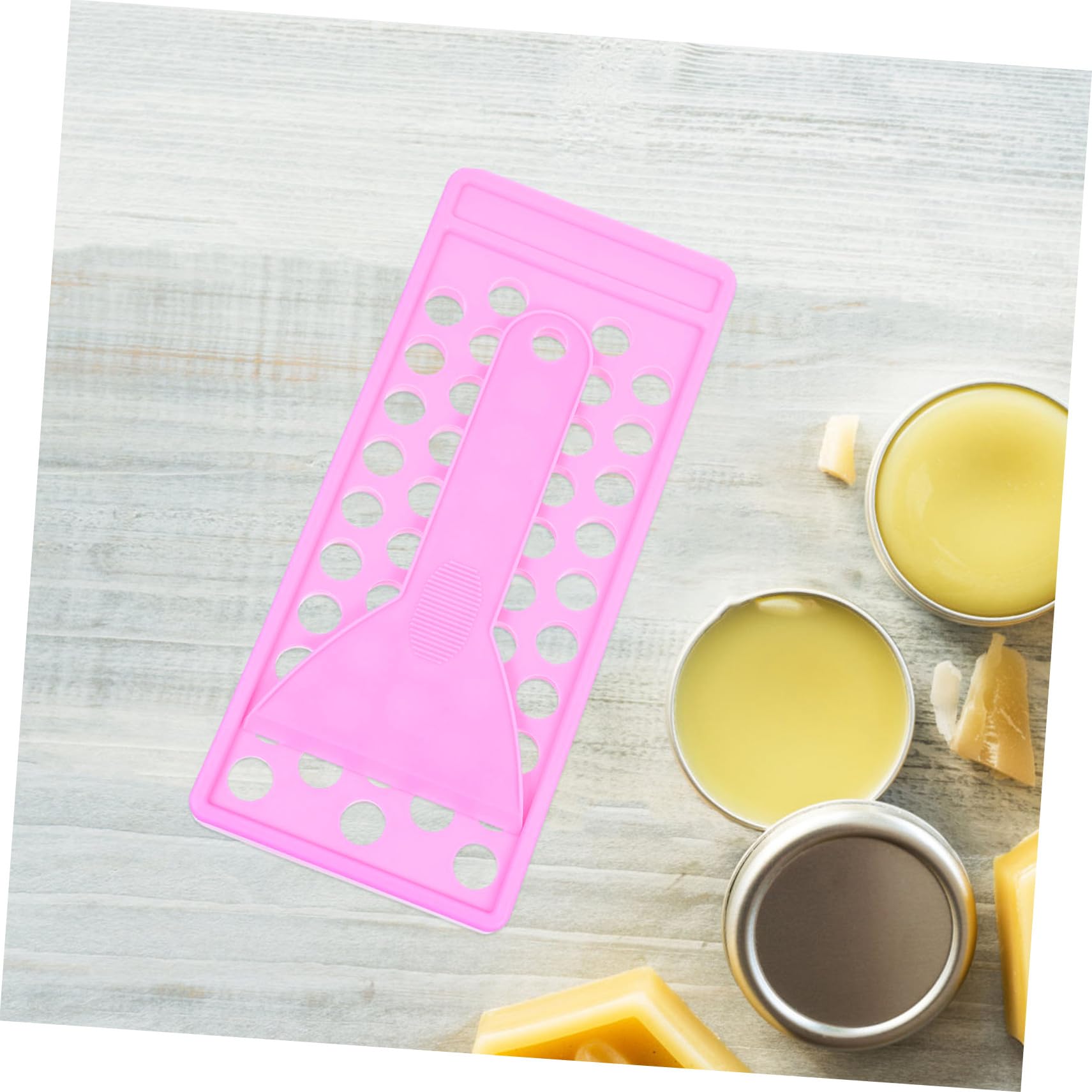 2 Sätze Lippenbalsam Fülltray mit Mulden Flexibler Spatel DIY Lippenpflege Werkzeug Violett Langlebig Einfaches Verteilen für Selbstgemachten Lippenbalsam und Lippenstift