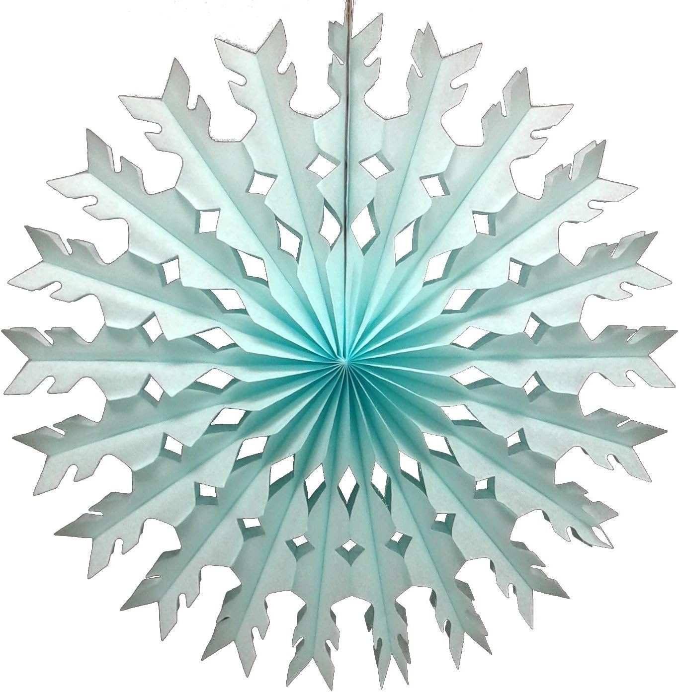 12-Pack 22 Inch Large Tissue Paper Snowflake (Light Blue)