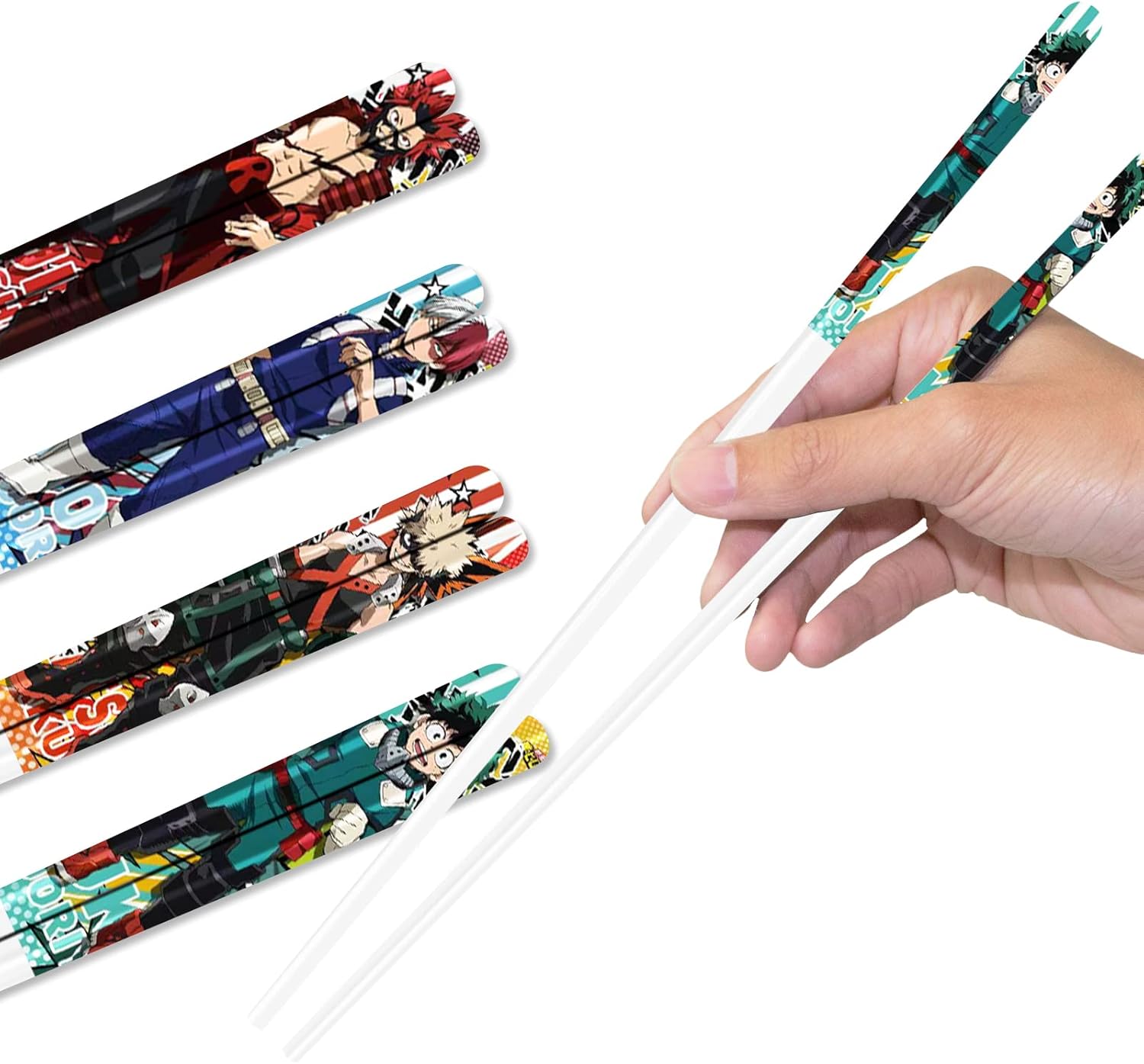 Anime Chopsticks Set of 4 Anime Collectible Porcelain