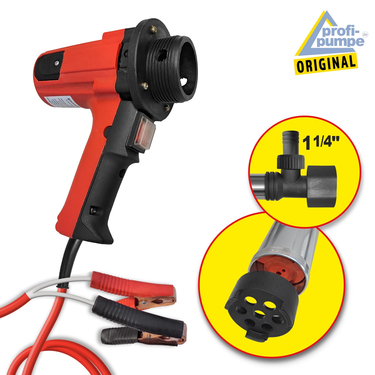 POMPE MANIVELLE ELECTRIQUE 380 WATT 24V PUISSANTE ROTATIVE POMPE VIDANGE POUR DIESEL