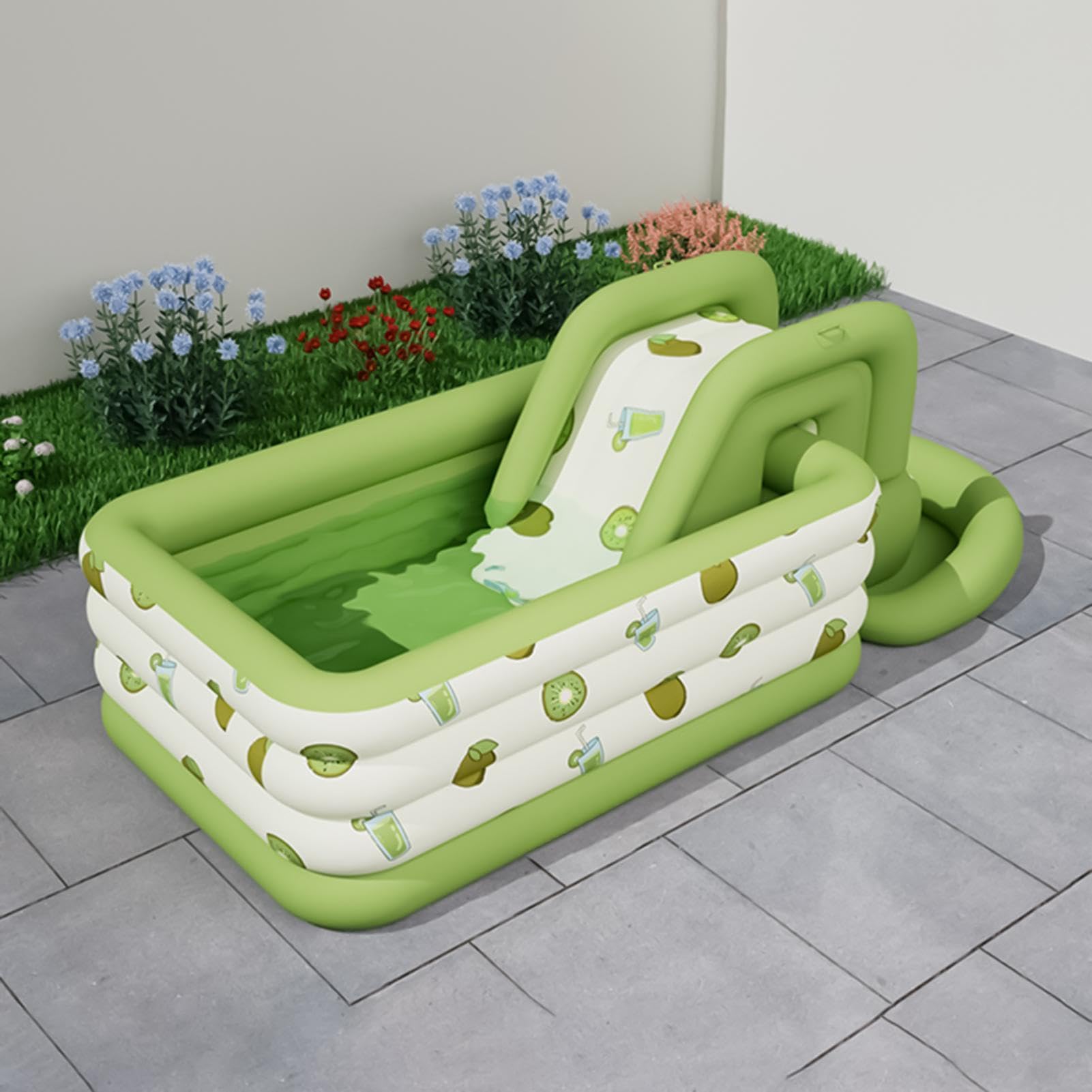 Scivolo Da Piscina | Gonfiabile Giocattolo Acquatico Per Bambini,Scivolo Per Piscinetta | Casa All'Aperto Giardino Spiaggia Lago Giochi Famiglia Campeggio Vacanza Bambini e Adulti
