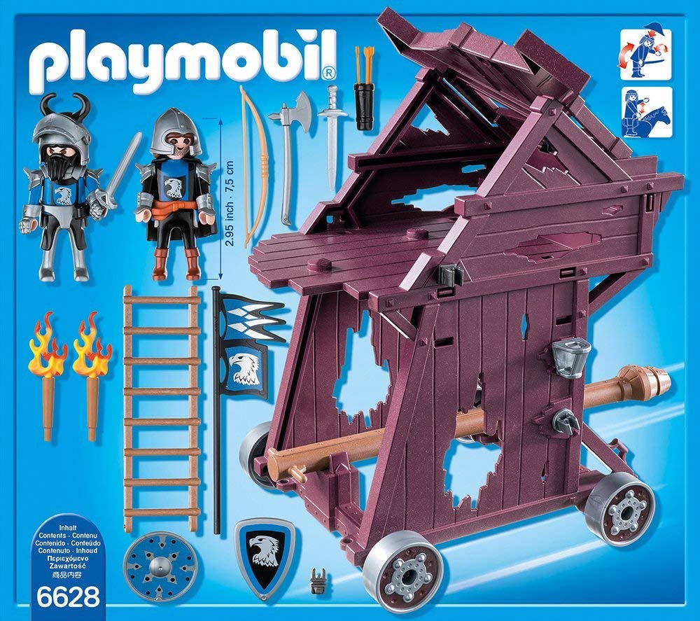 PLAYMOBIL Caballeros - Torre de Ataque de los Caballeros del Halcón (6628)