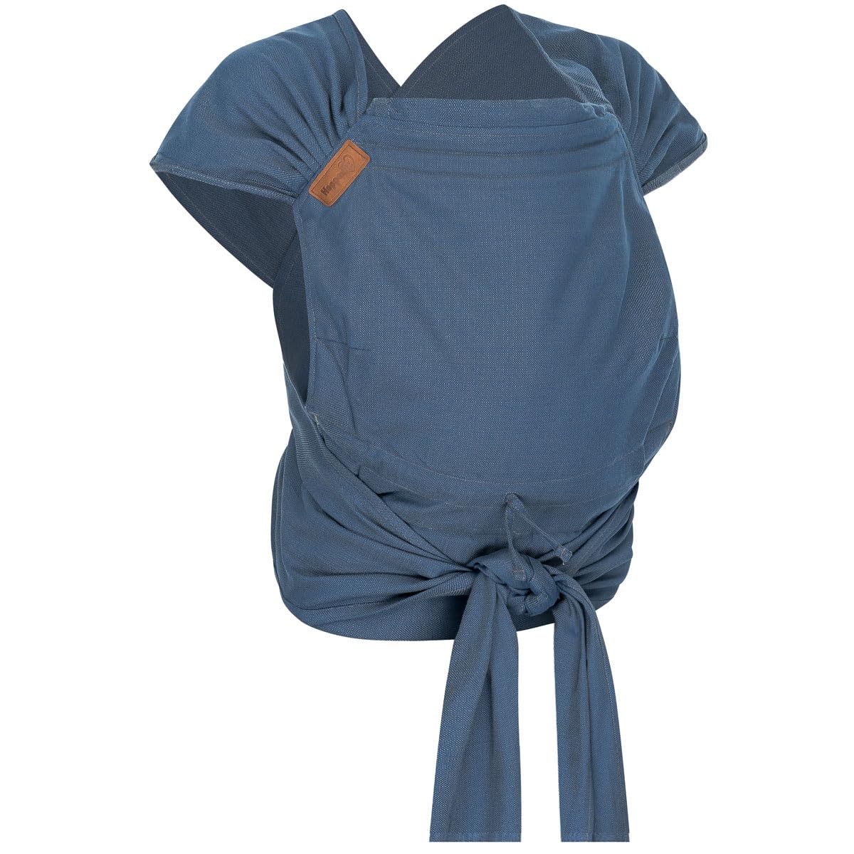 Hoppediz Hop-Tye Advanced - 4-in-1 Babytrage für Neugeborene ab Geburt - Halfbuckle Tragehilfe mit Tuchträgern - mitwachsend bis 20 kg - Design Kreta