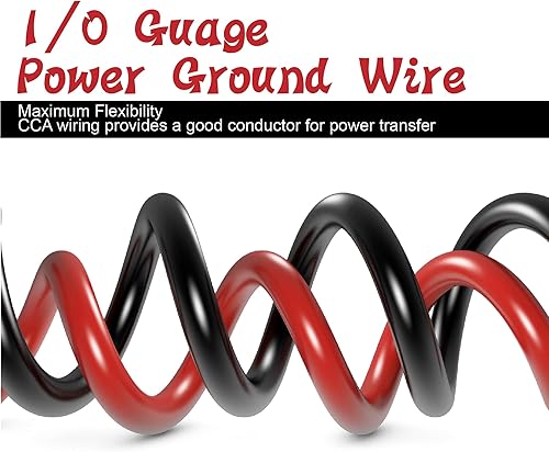 Miniatura 4 de Alambre de calibre 10 de aluminio recubierto de cobre CCA amplificador de automóvil y cable de alimentación y tierra, cable automotriz primario,