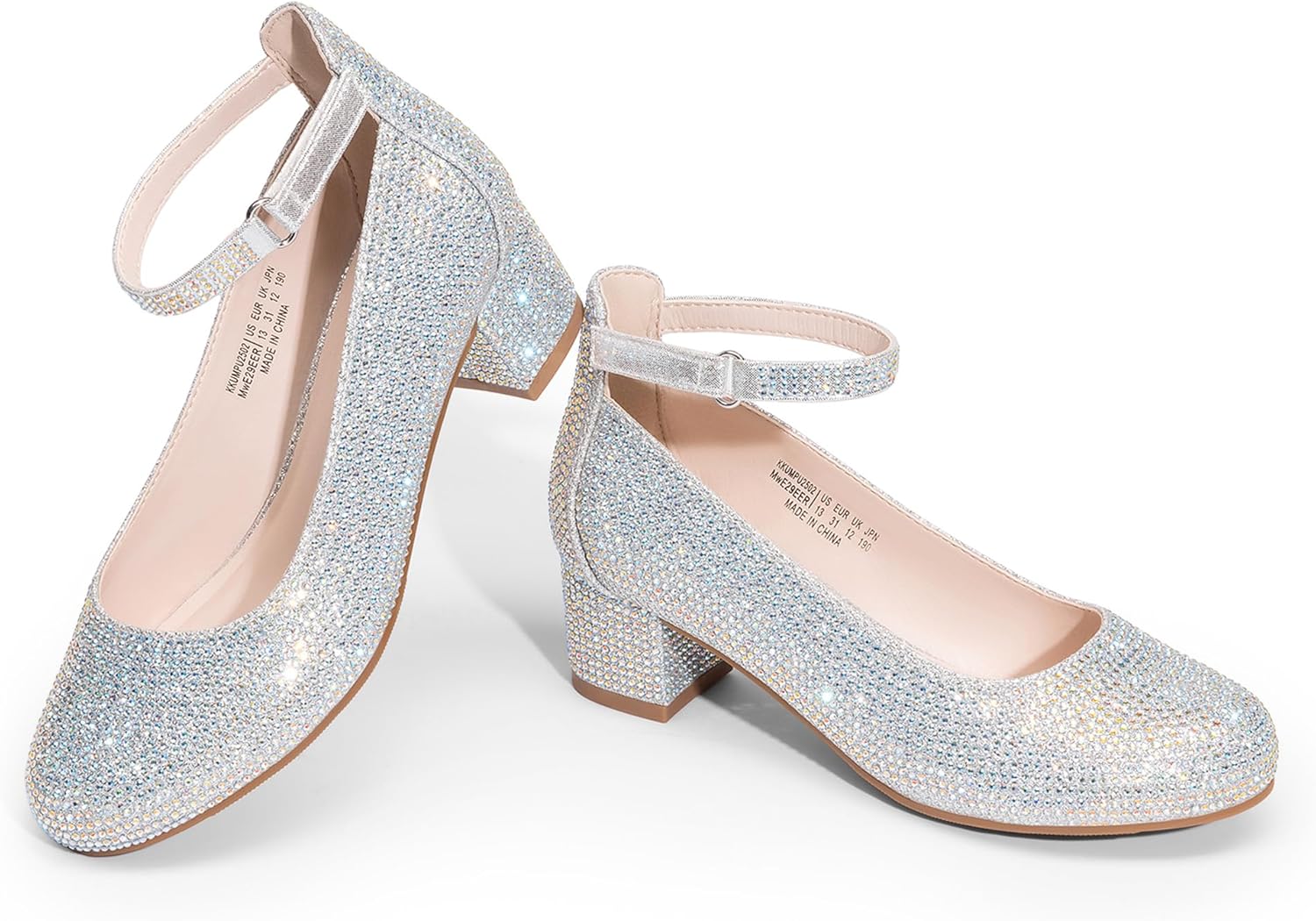 DREAM PAIRS Girls Dress Shoes Chunky High Heels Ankle Strap Party Wedding Princess Pump for Little Big Kid - Image 7