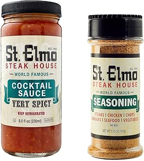 Shrimp Cocktail Sauce (8 Fl Oz) and Seasoning (5.75 Oz) Bundle, Flavorfu...